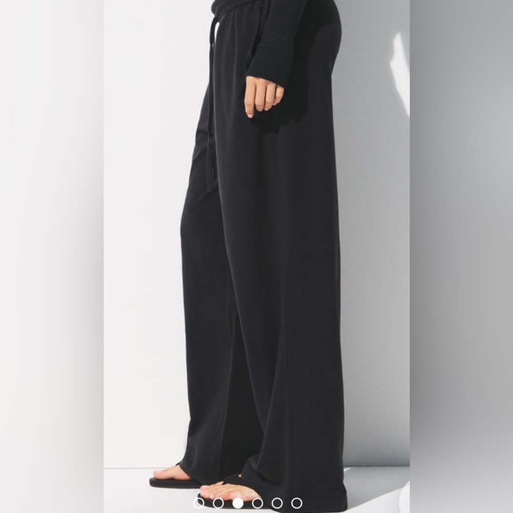 SKIMS Black Wide Leg Jumpsuit